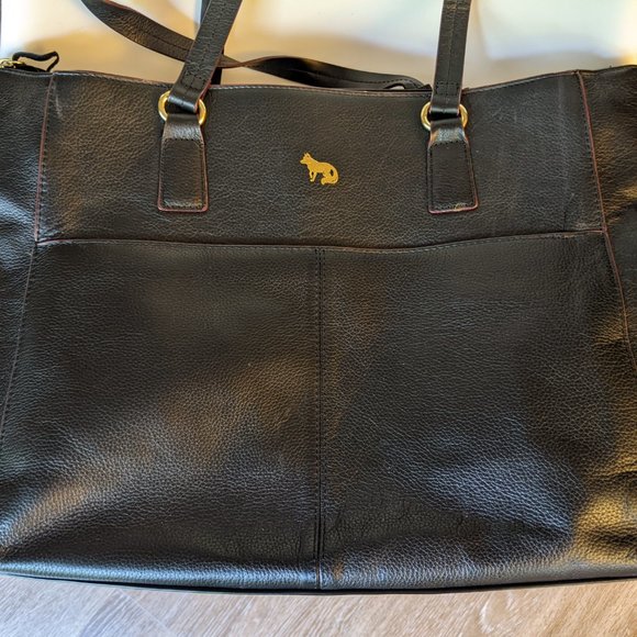Emma Fox leather work tote - Picture 3 of 4